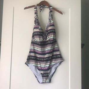 Jessica Simpson tribal print swim suit